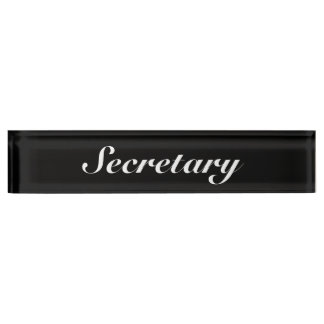 Secretary Nameplate