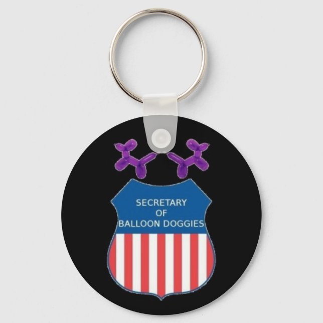 Secretary of Balloon Doggies Key Ring (Front)
