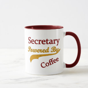 Secretary Powered By Coffee Mug
