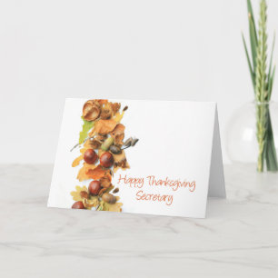 Secretary Thanksgiving Card
