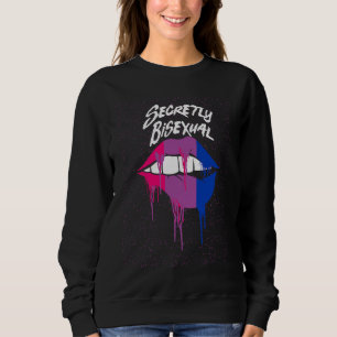 Secretly Bisexual Bi Introvert Bi Pride Antisocial Sweatshirt
