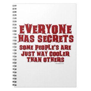 Secrets Are Cool Funny Book Slogan Design
