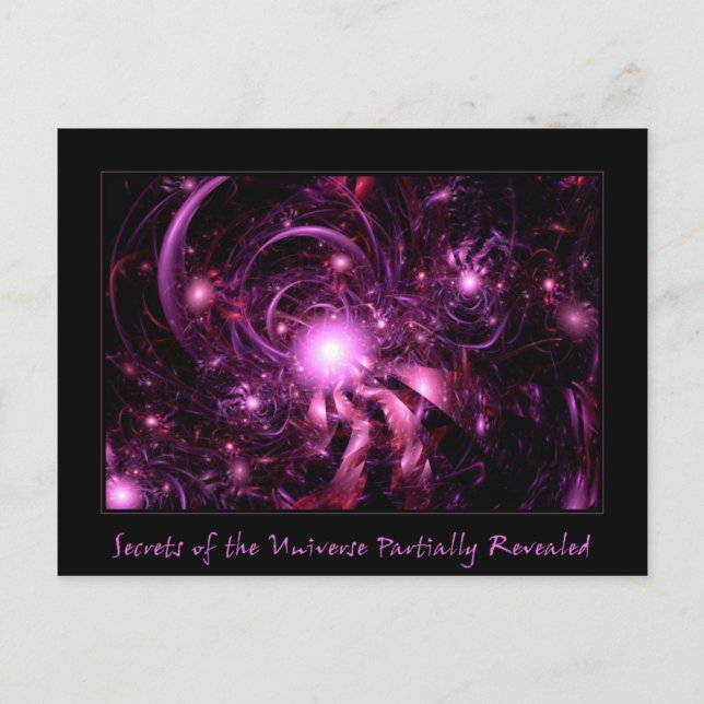 Secrets of the Universe Partially Revealed Postcard (Front)