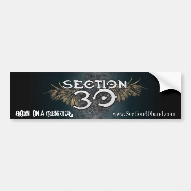 Section 30 Bumper Sticker (Front)