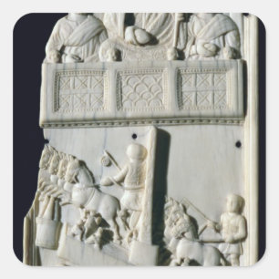 Section of a diptych square sticker