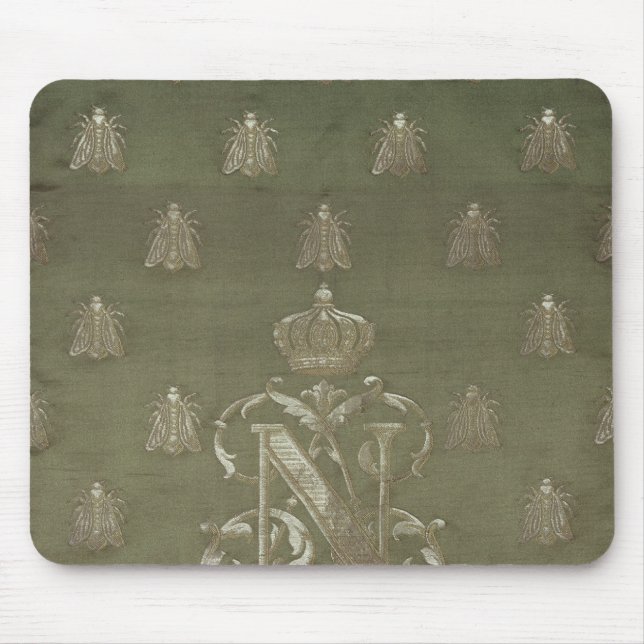 Section of green and gold damask mouse pad (Front)