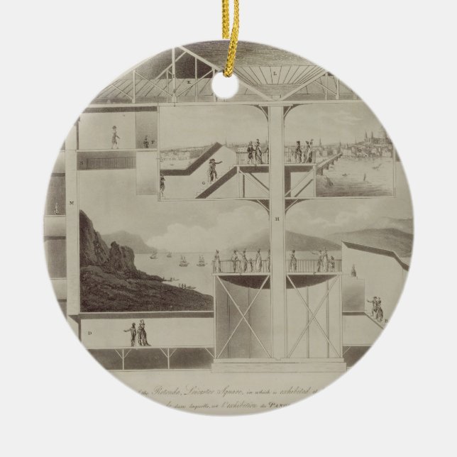 Section of the Rotunda, Leicester Square, from 'Pl Ceramic Tree Decoration (Front)