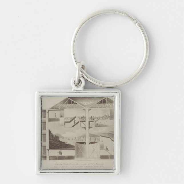 Section of the Rotunda, Leicester Square, from 'Pl Key Ring (Front)