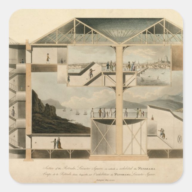 Section of the Rotunda, Leicester Square Sticker (Front)