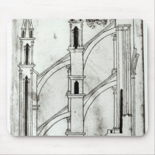 Section of the wall and arch mouse pad