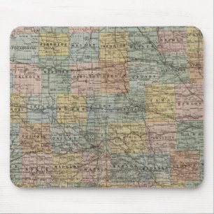 Sectional map of Iowa Mouse Pad