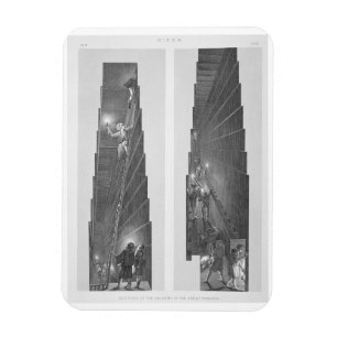 Sections of the Gallery in the Great Pyramid, Gize Magnet