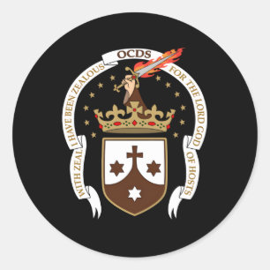 Secular Carmelite Classic Round Sticker