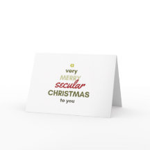 Secular Christmas card for atheists/non-Christians