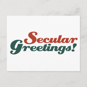 Secular Greetings Postcard