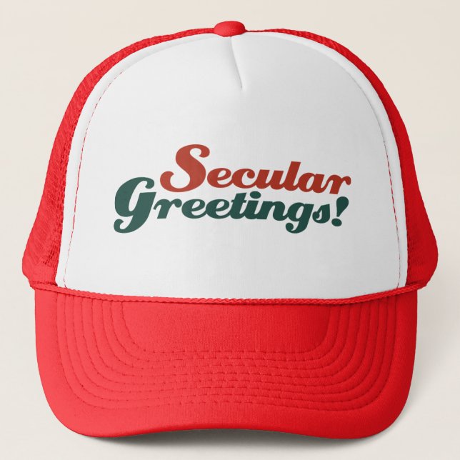 Secular Greetings Trucker Hat (Front)