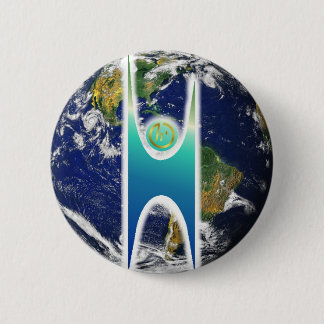 Secular H+ Earth 6 Cm Round Badge