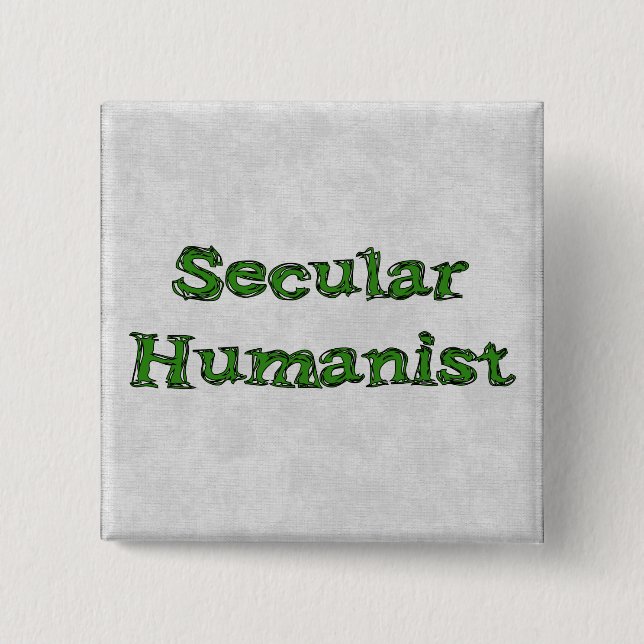 Secular Humanist 15 Cm Square Badge (Front)
