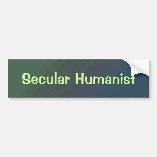 Secular Humanist Bumper Sticker (Front)