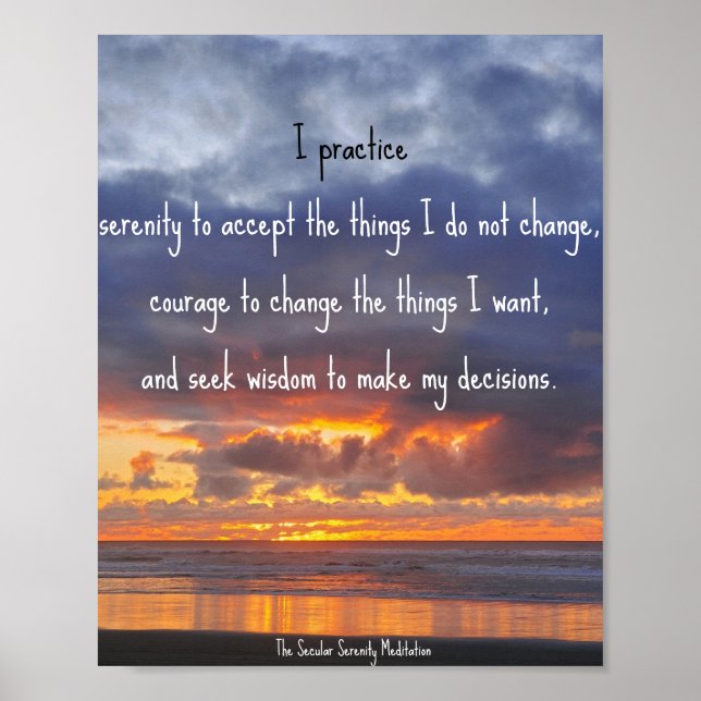 Secular Serenity Poster (Front)