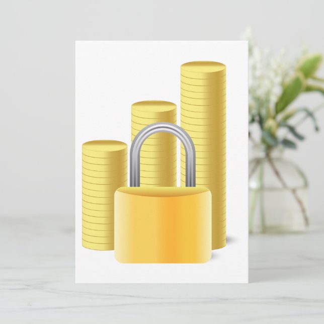 Secure Money Invitation (Standing Front)