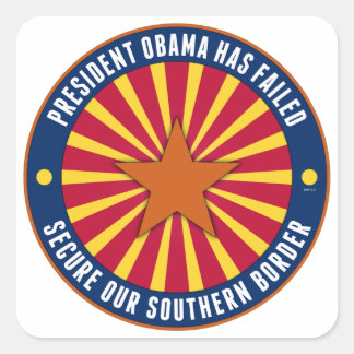 Secure Our Southern Border Square Sticker