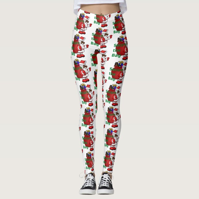 secure the bag black santa leggings (Front)