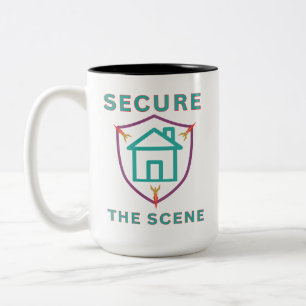 Secure The Scene Two-Tone Coffee Mug