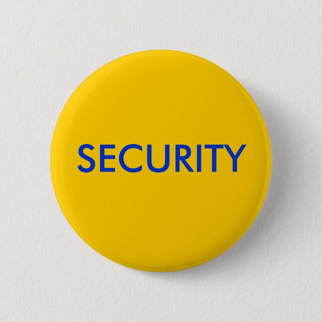 SECURITY 6 CM ROUND BADGE (Front)
