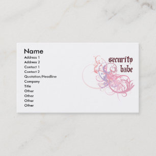 Security Babe Business Card