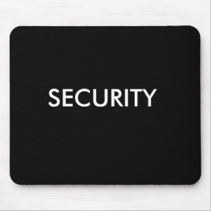 SECURITY black/white Mouse Pad
