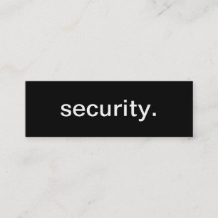 Security Business Card