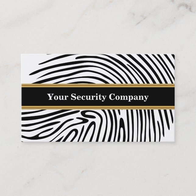 Security Business Cards (Front)