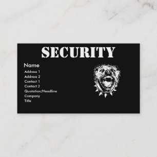 Security Business Profile Card