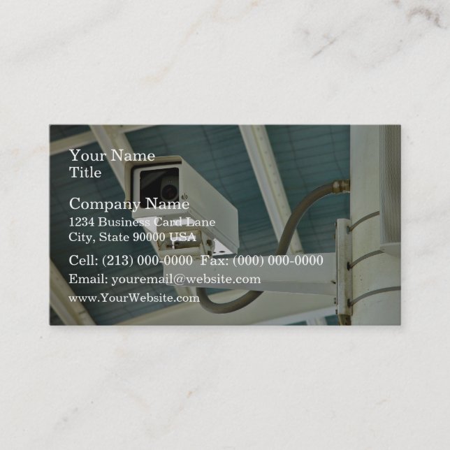 Security camera business card (Front)