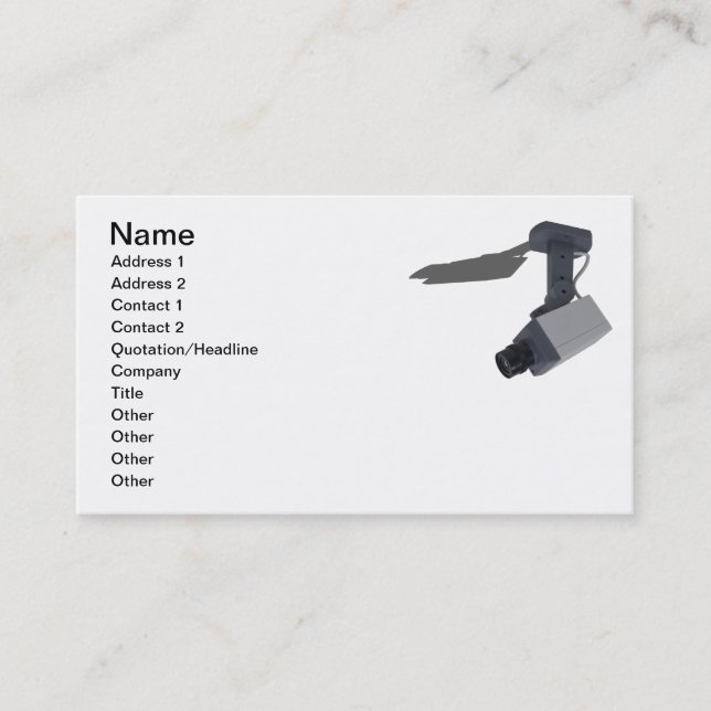 Security Camera Business Card (Front)