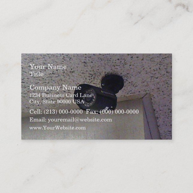 Security camera business card (Front)