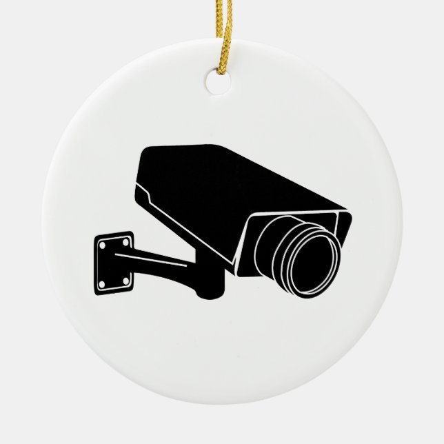Security Camera Ceramic Ornament (Front)
