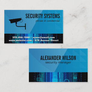 Security Camera   Cyber Code Lock Business Card