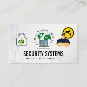 Security Camera Data Security Global Network Business Card