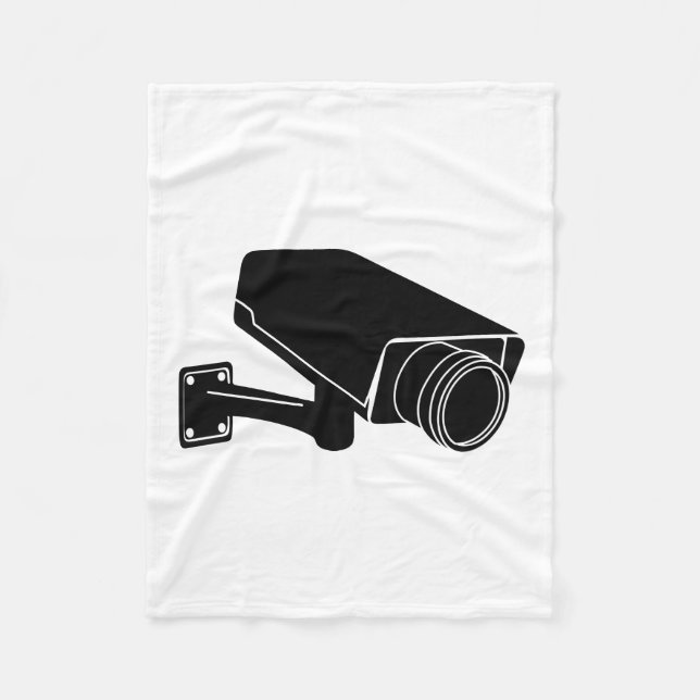 Security Camera Fleece Blanket (Front)