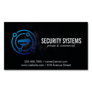 Security Camera Home Protection Magnetic Business Card