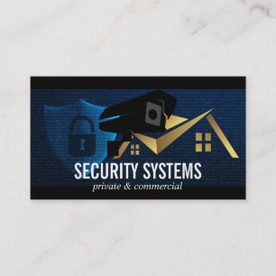 Security Camera House Lock Business Card