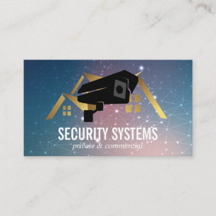Security Camera House Logo Business Card