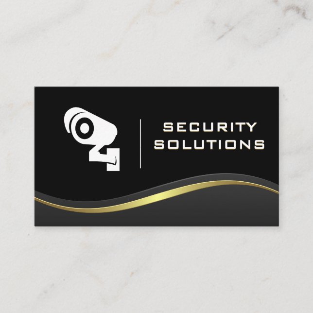 Security Camera Icon Business Card (Front)