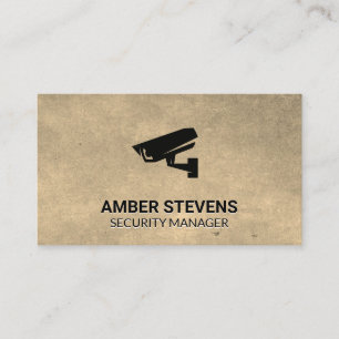 Security Camera Icon   Texture Background Business Card