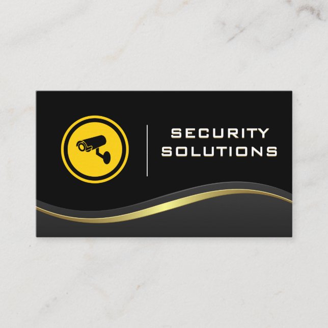 Security Camera Logo Business Card (Front)
