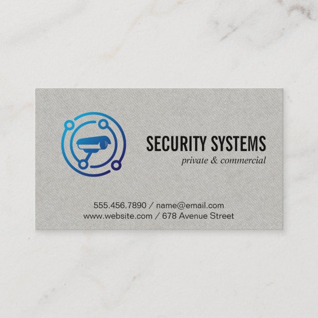 Security Camera Logo Business Card (Front)
