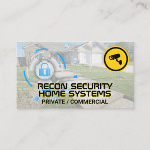 Security Camera Network Residential Home Business Card