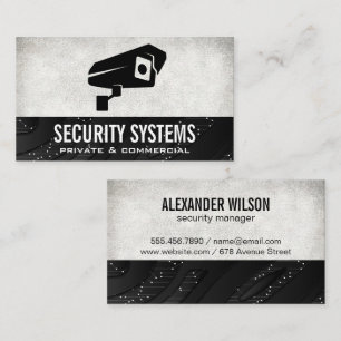 Security Camera Tech Nodes Business Card